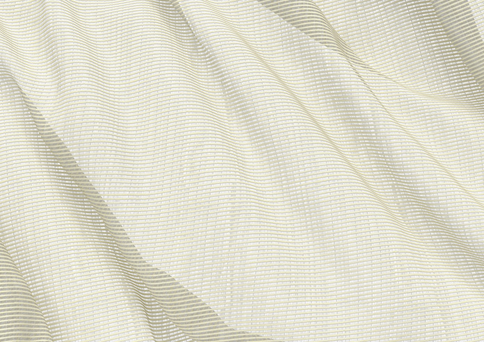 Catania Stripe Voile, Powder Cream - Made to Measure Curtains - Image 4